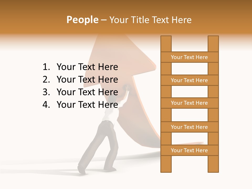 Arrow Suit Objects PowerPoint Template