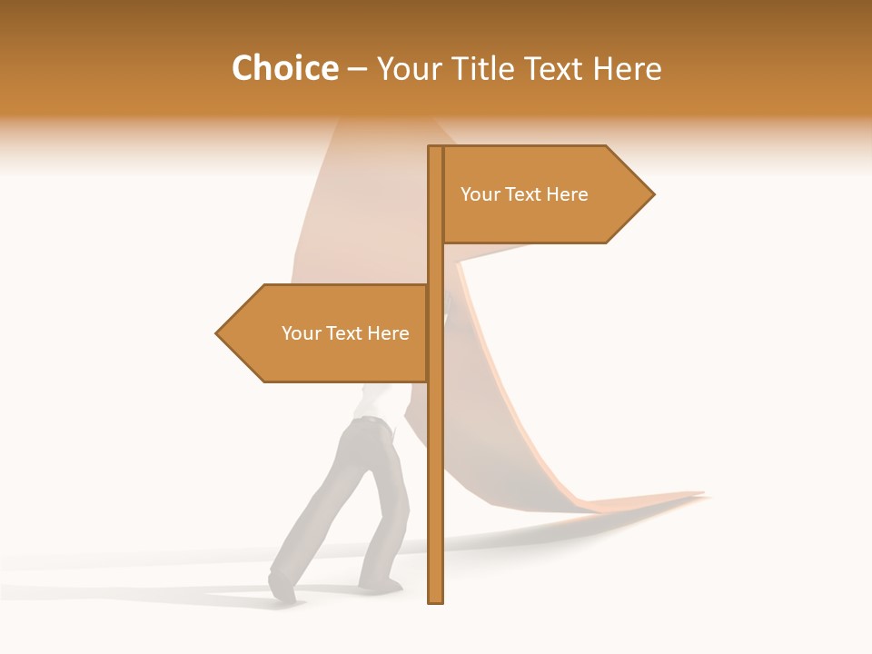 Arrow Suit Objects PowerPoint Template