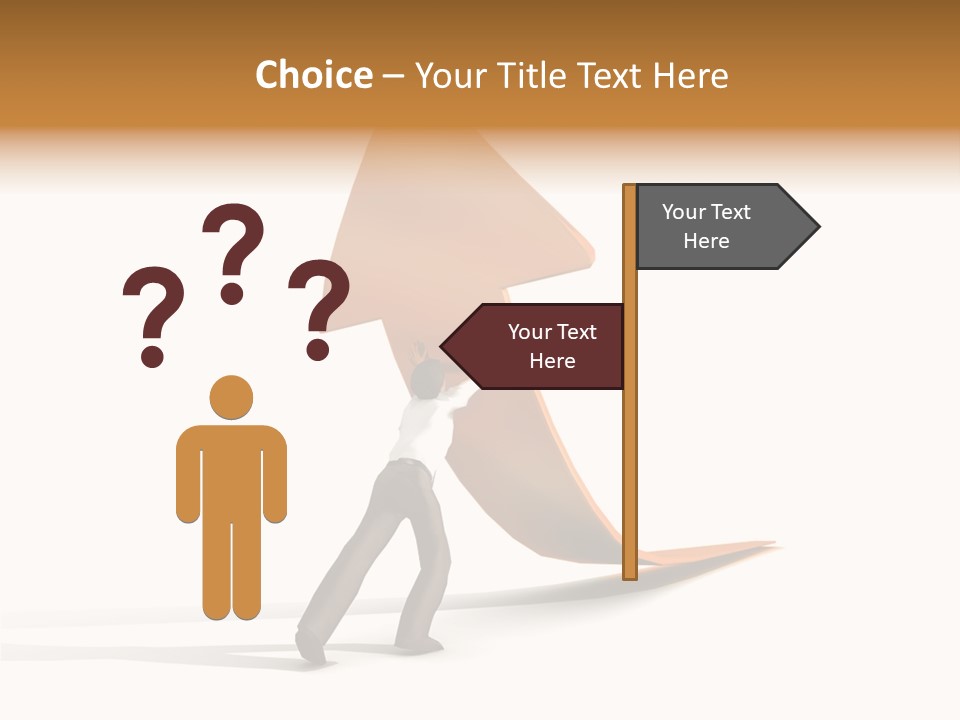 Arrow Suit Objects PowerPoint Template