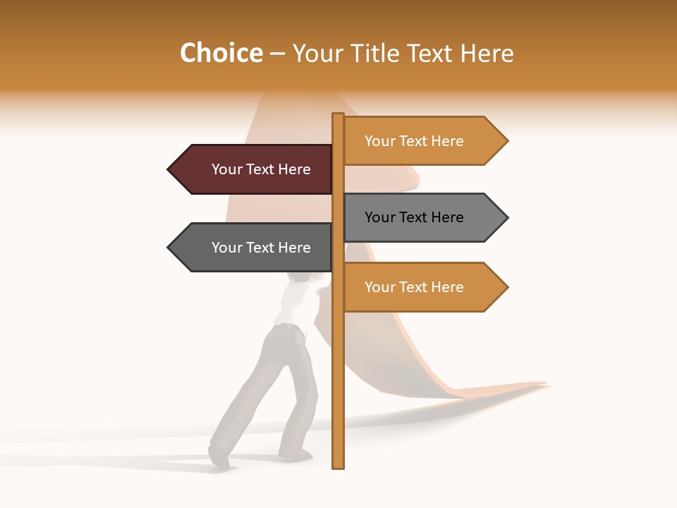 Arrow Suit Objects PowerPoint Template