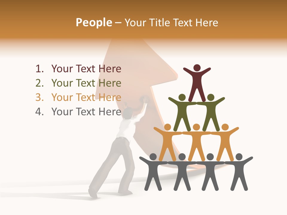 Arrow Suit Objects PowerPoint Template