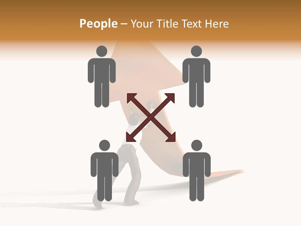 Arrow Suit Objects PowerPoint Template