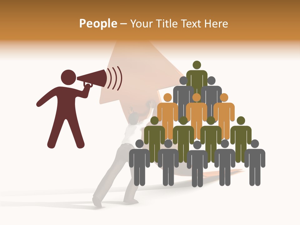 Arrow Suit Objects PowerPoint Template