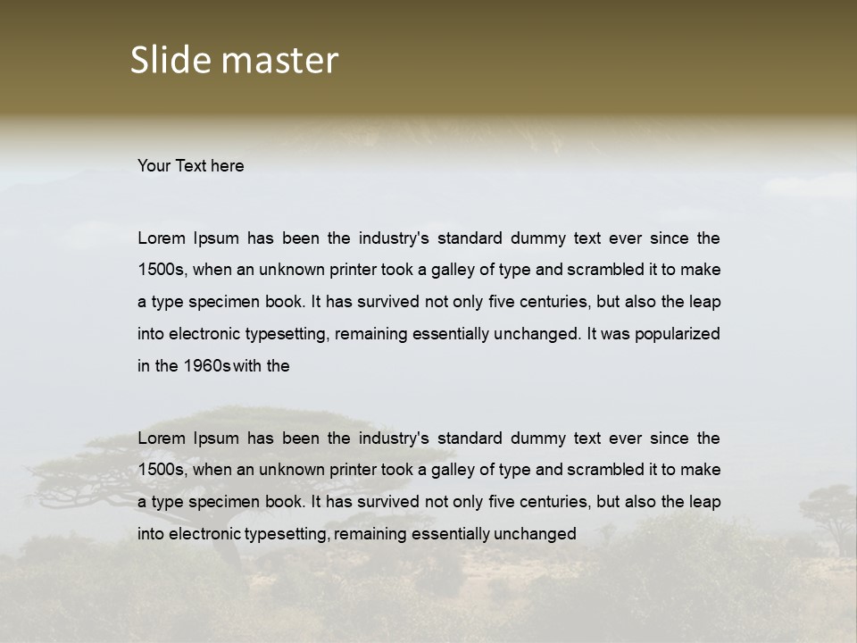 National Kenya Africa PowerPoint Template