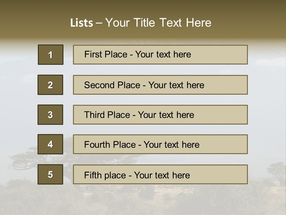 National Kenya Africa PowerPoint Template