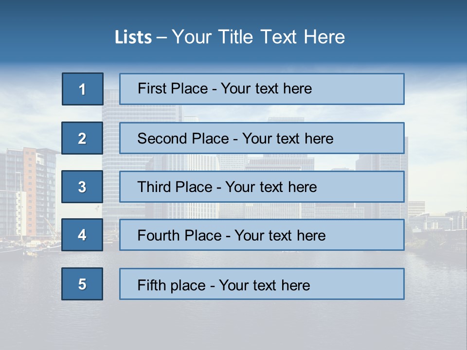 Corporate Image Docklands PowerPoint Template