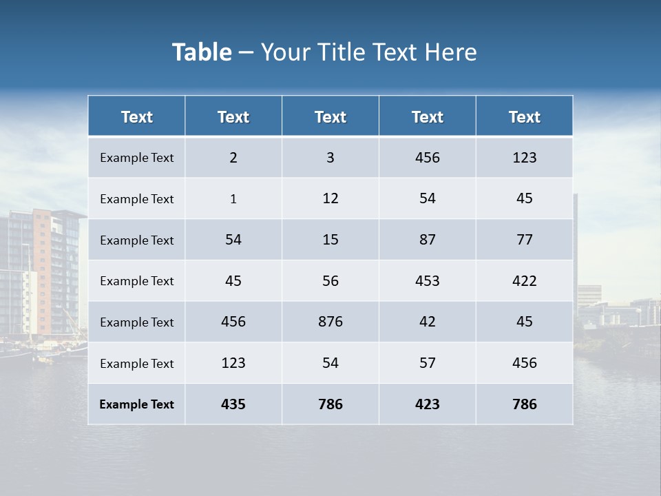 Corporate Image Docklands PowerPoint Template