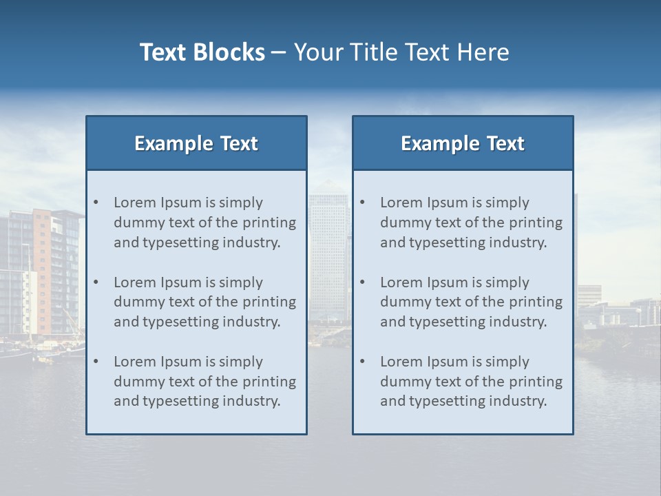 Corporate Image Docklands PowerPoint Template