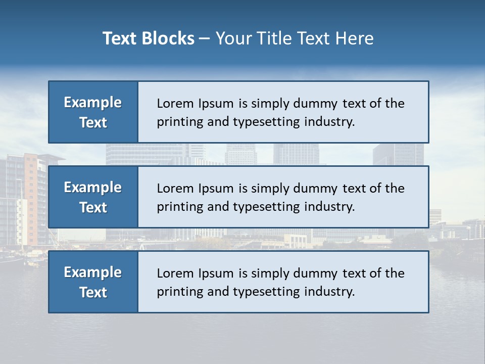 Corporate Image Docklands PowerPoint Template