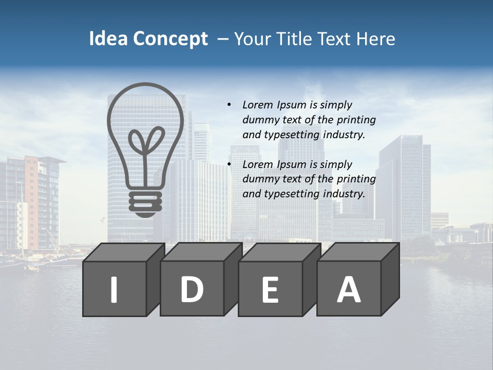 Corporate Image Docklands PowerPoint Template