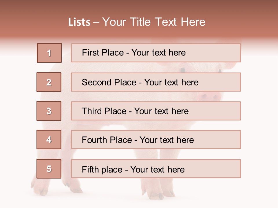 Animals Cattle Image PowerPoint Template
