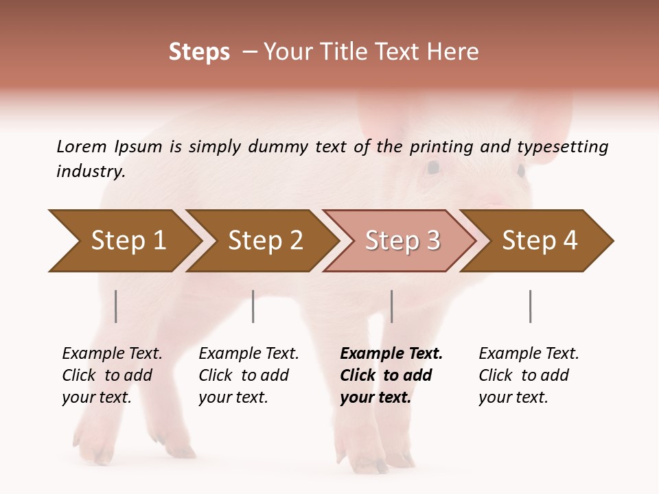 Animals Cattle Image PowerPoint Template