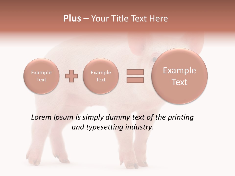 Animals Cattle Image PowerPoint Template