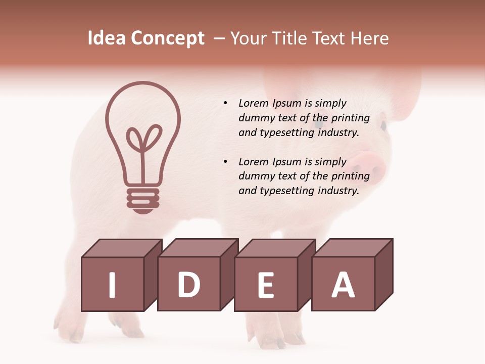 Animals Cattle Image PowerPoint Template