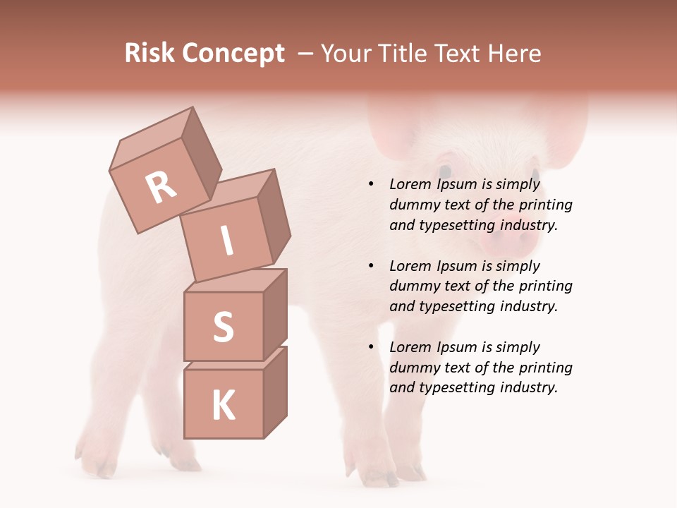 Animals Cattle Image PowerPoint Template