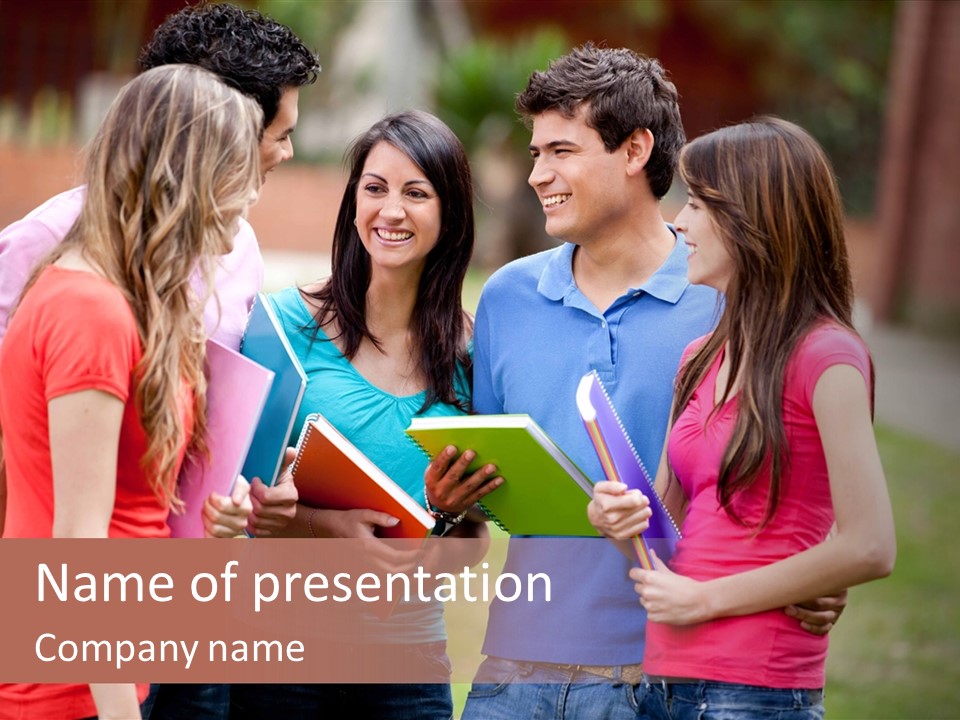 School Team Lifestyle PowerPoint Template