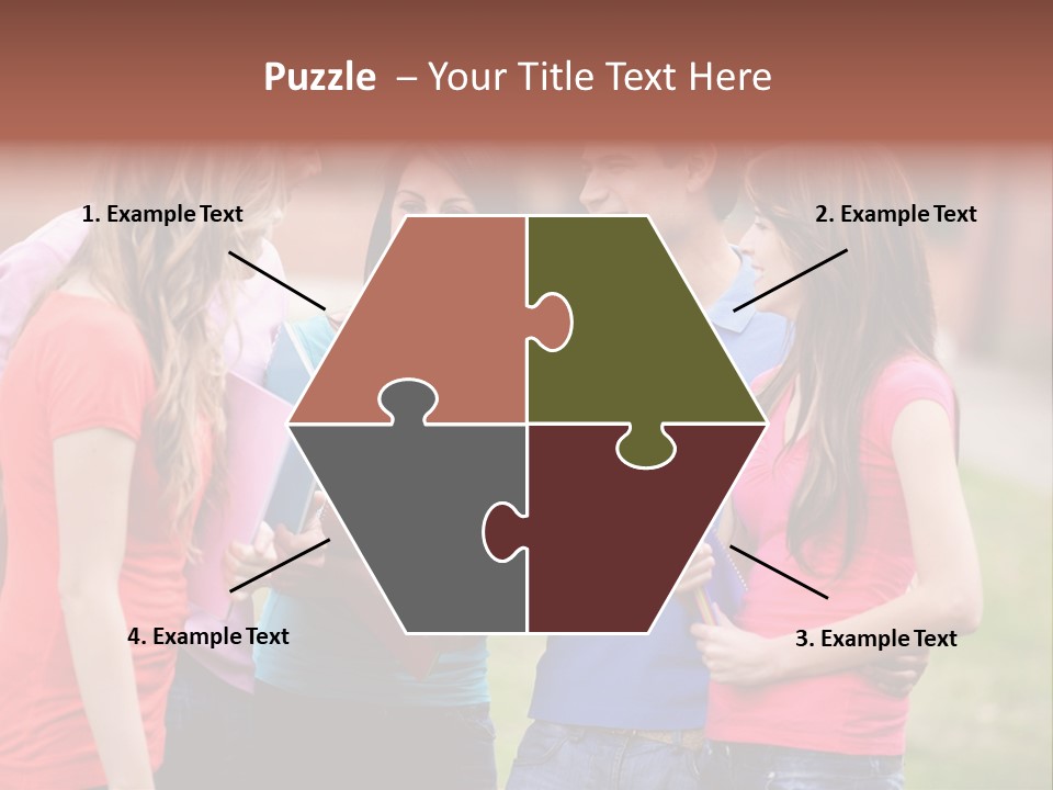 School Team Lifestyle PowerPoint Template