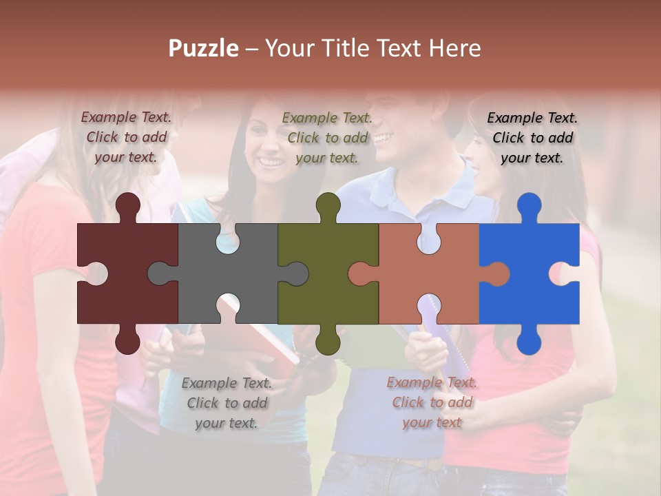 School Team Lifestyle PowerPoint Template