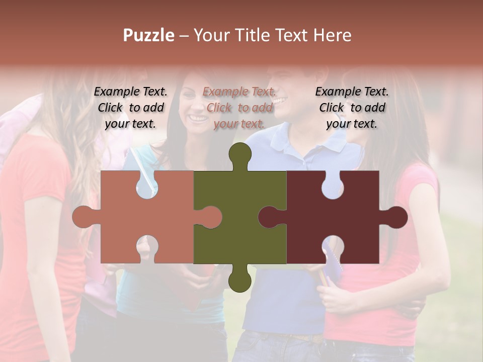 School Team Lifestyle PowerPoint Template