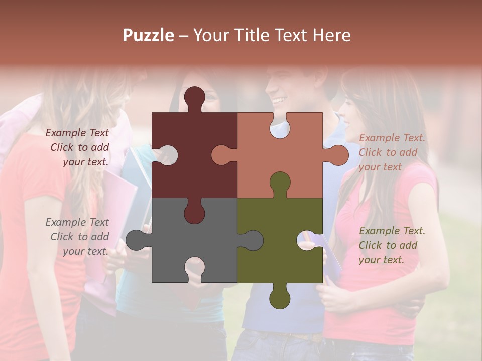 School Team Lifestyle PowerPoint Template