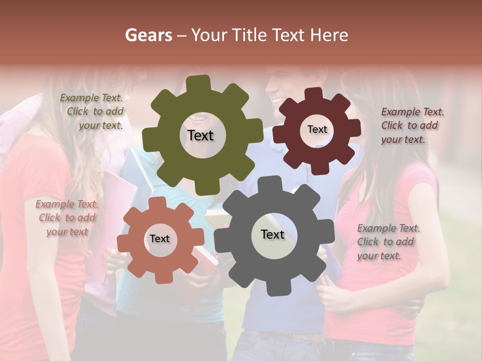 School Team Lifestyle PowerPoint Template
