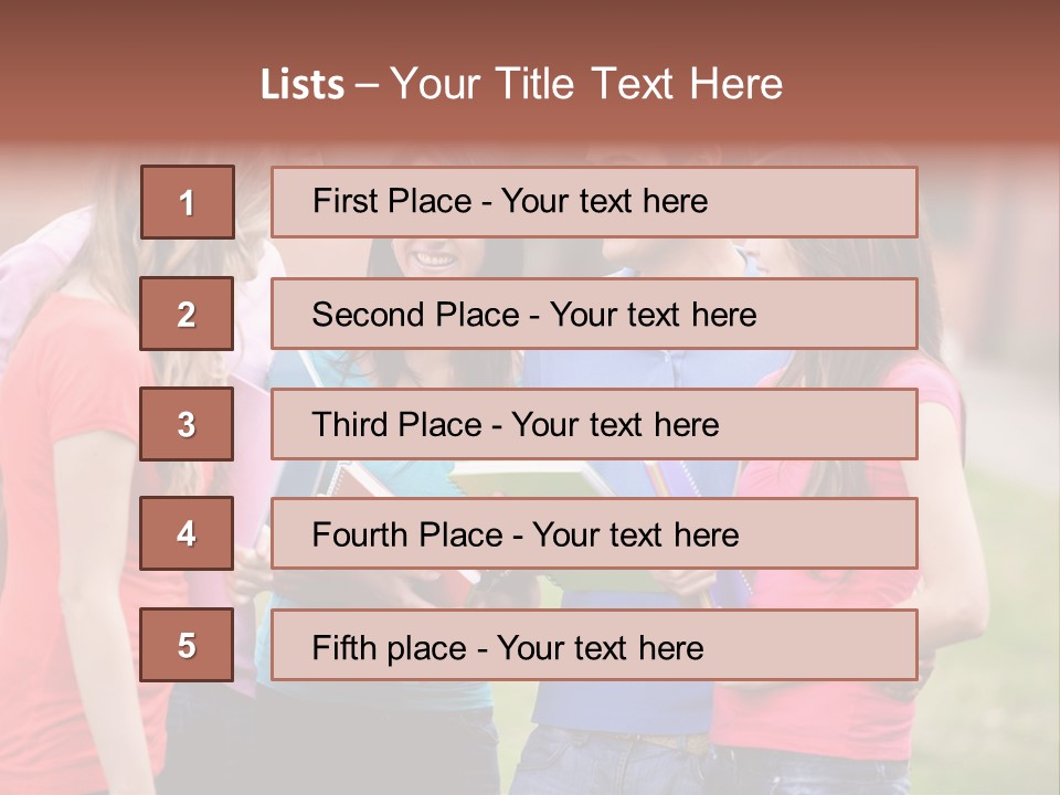 School Team Lifestyle PowerPoint Template
