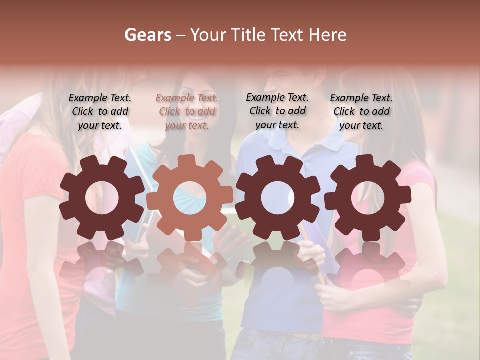 School Team Lifestyle PowerPoint Template