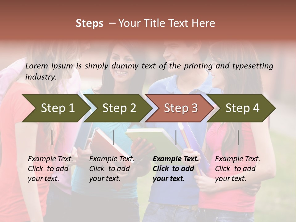 School Team Lifestyle PowerPoint Template