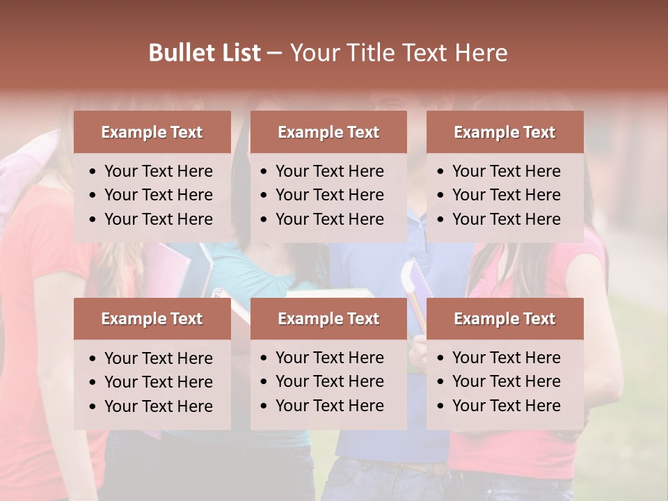 School Team Lifestyle PowerPoint Template