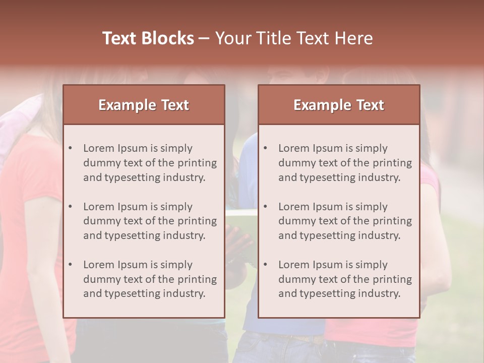 School Team Lifestyle PowerPoint Template