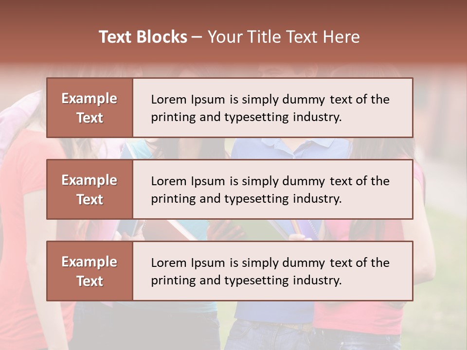 School Team Lifestyle PowerPoint Template