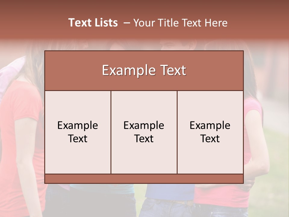 School Team Lifestyle PowerPoint Template