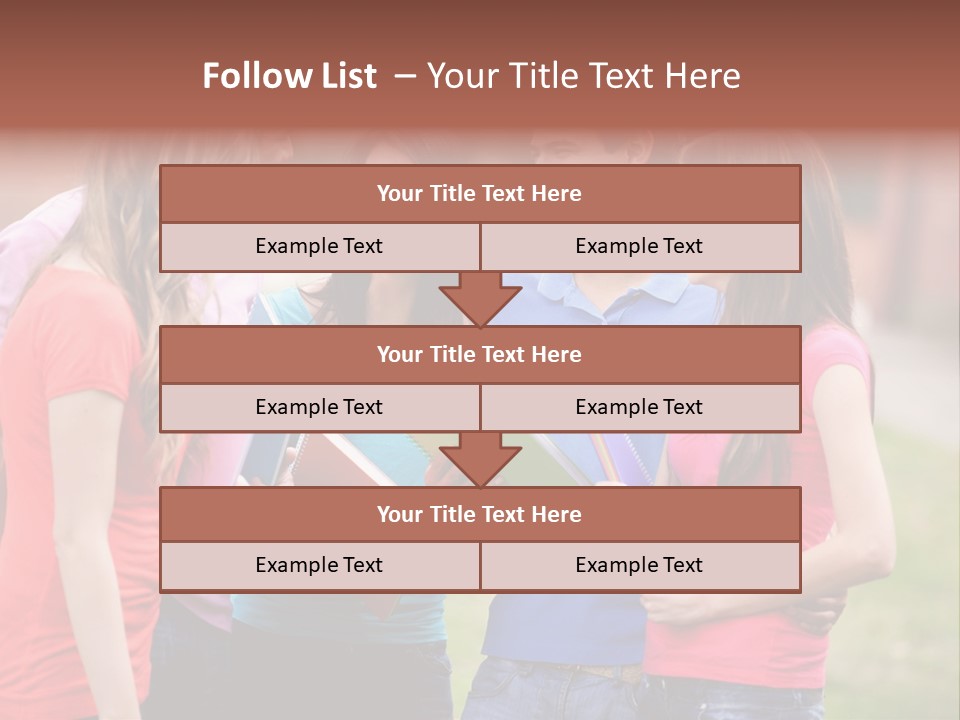 School Team Lifestyle PowerPoint Template
