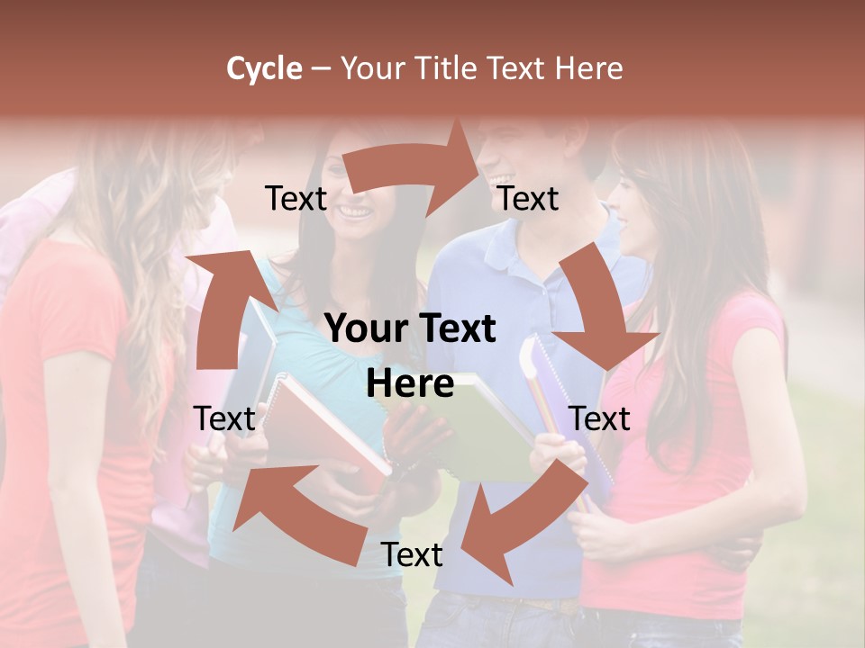 School Team Lifestyle PowerPoint Template