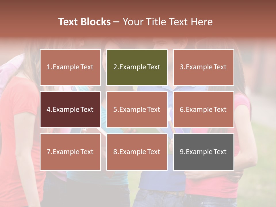 School Team Lifestyle PowerPoint Template