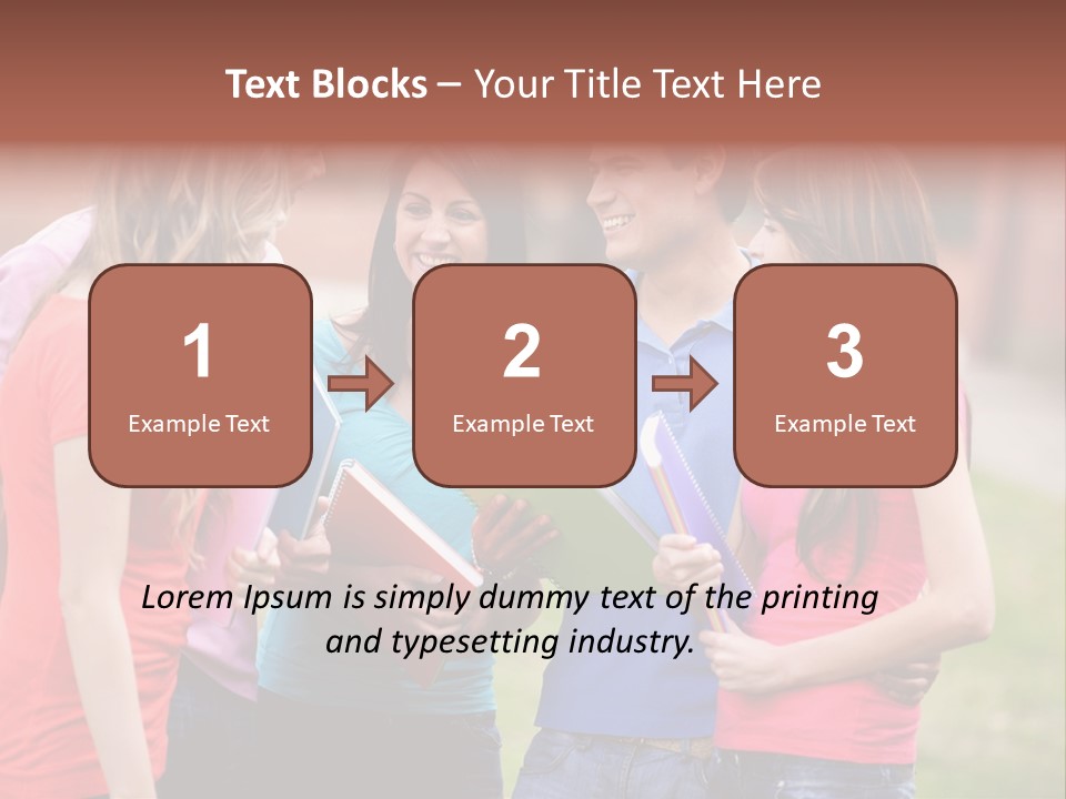 School Team Lifestyle PowerPoint Template