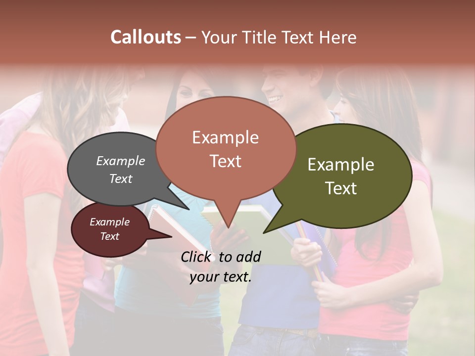 School Team Lifestyle PowerPoint Template