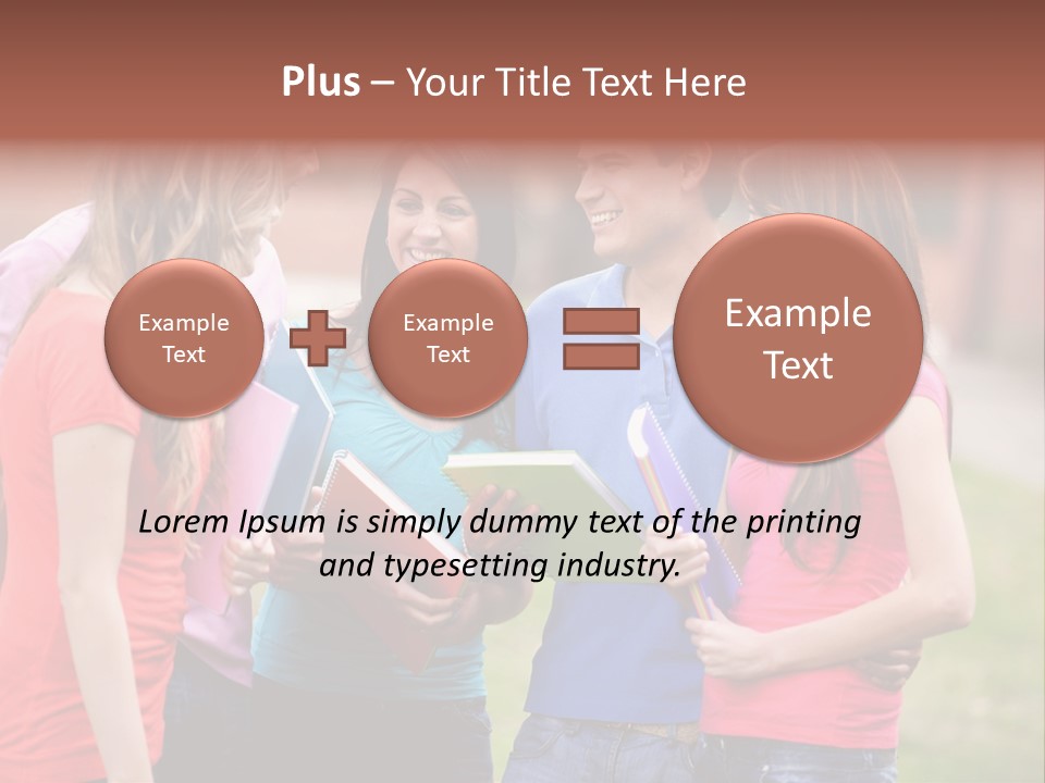 School Team Lifestyle PowerPoint Template