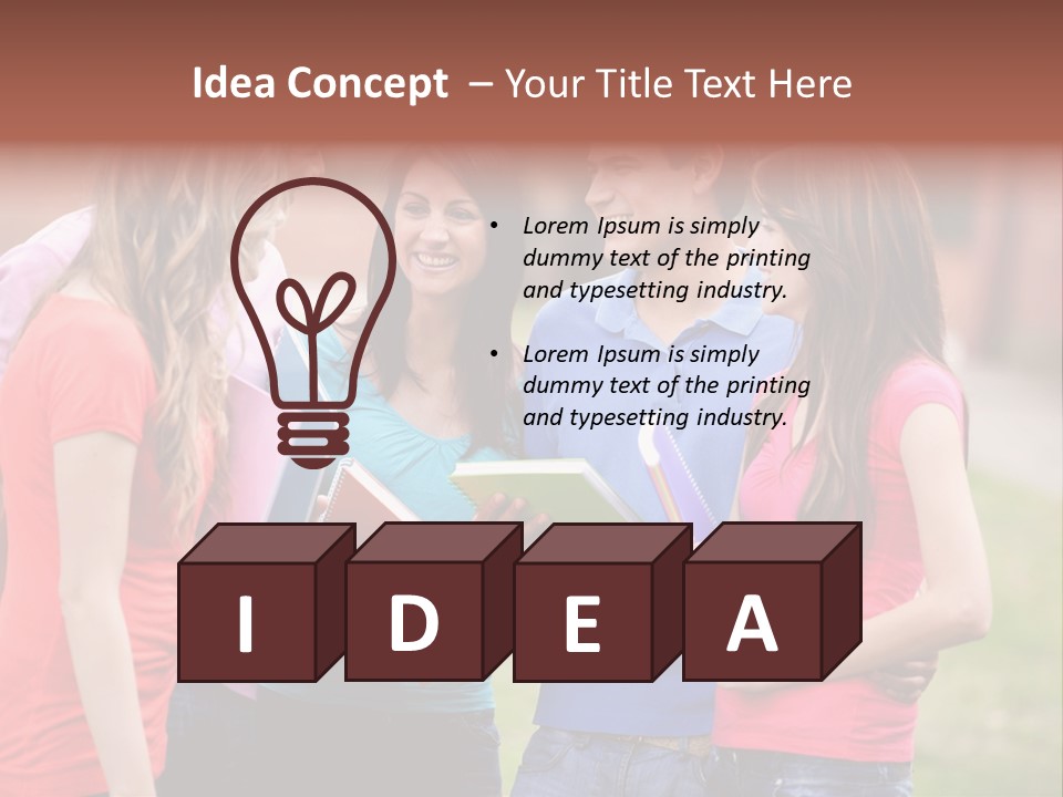 School Team Lifestyle PowerPoint Template