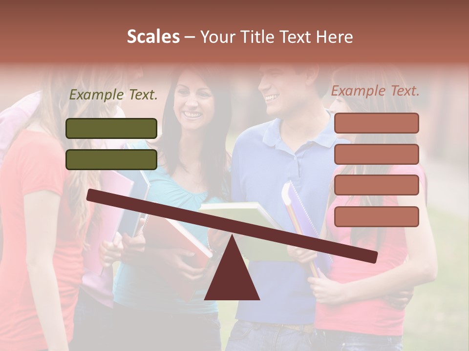 School Team Lifestyle PowerPoint Template