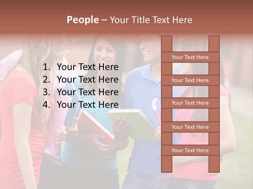 School Team Lifestyle PowerPoint Template