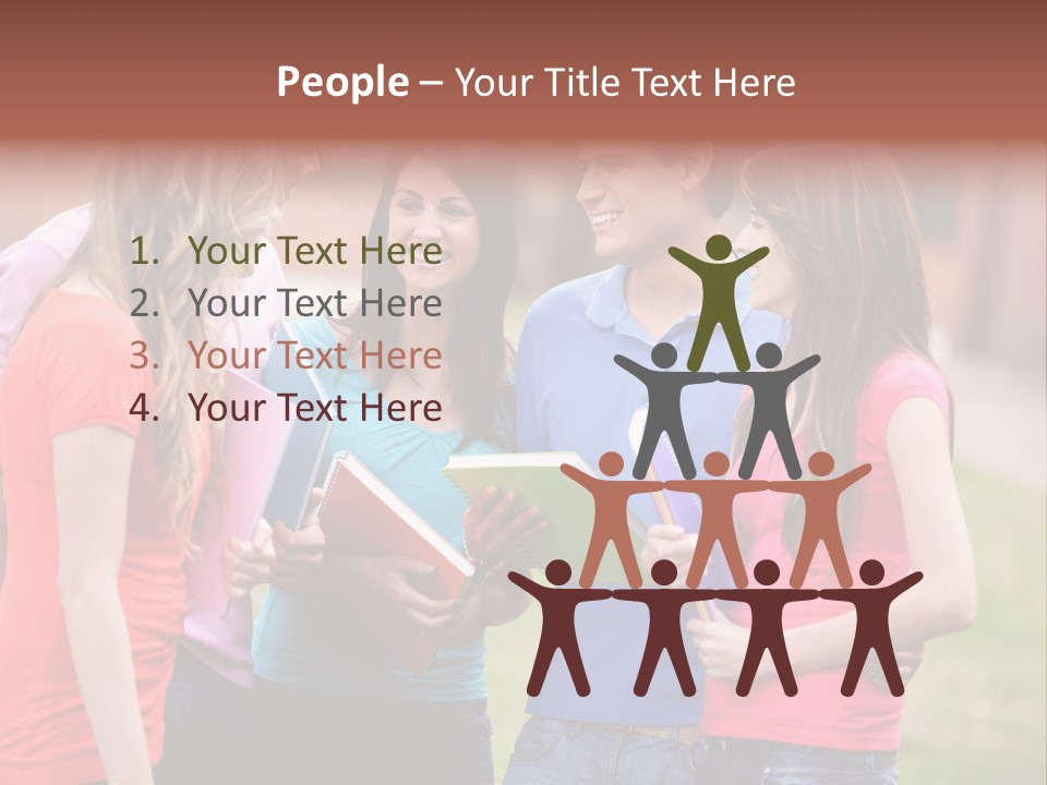 School Team Lifestyle PowerPoint Template