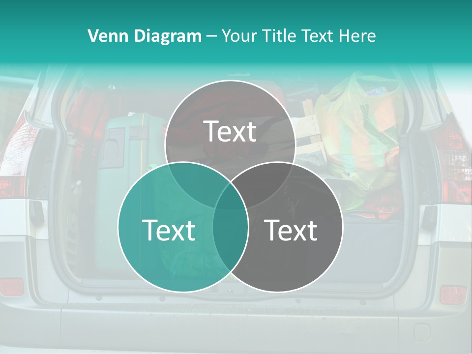 Overloaded Suitcase Departure PowerPoint Template