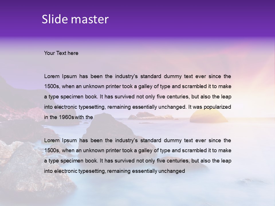 Bay Flora Environment PowerPoint Template