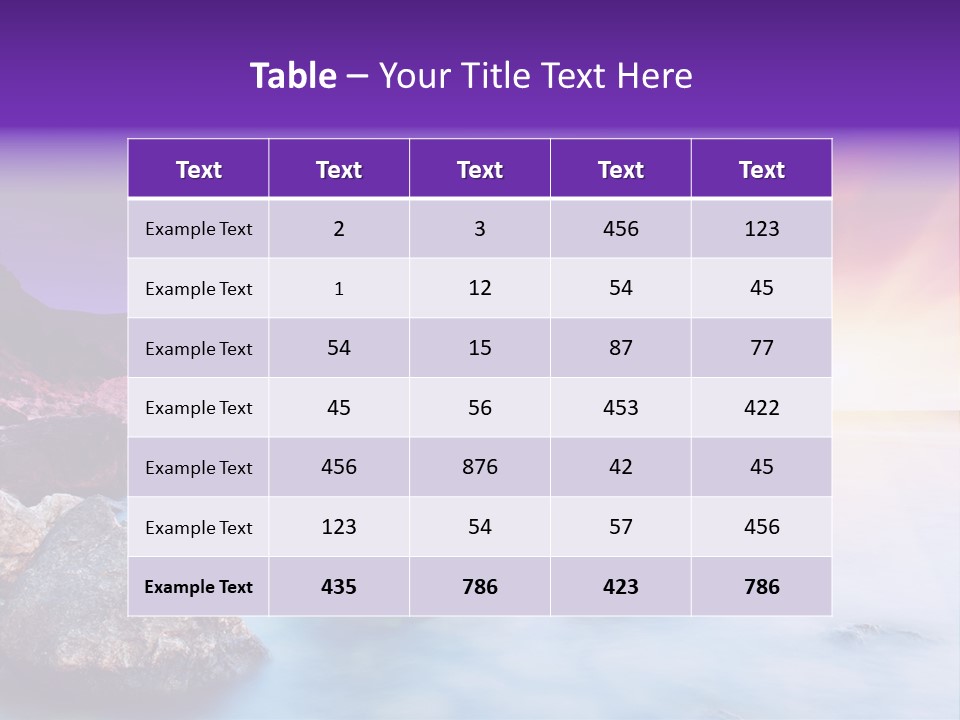 Bay Flora Environment PowerPoint Template