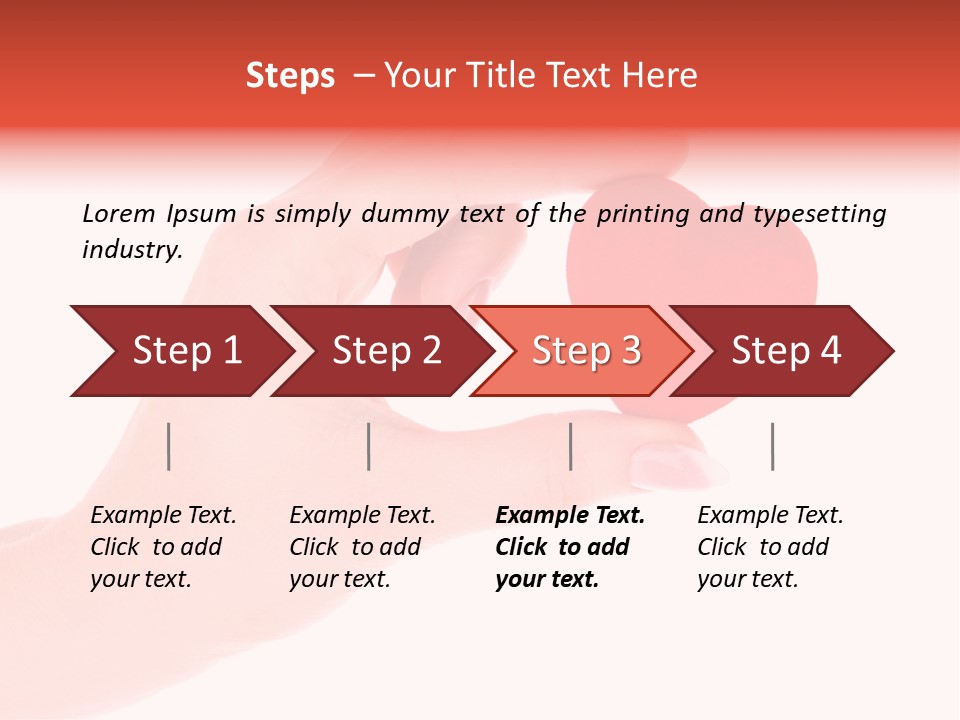 Hope Finger Celebration PowerPoint Template