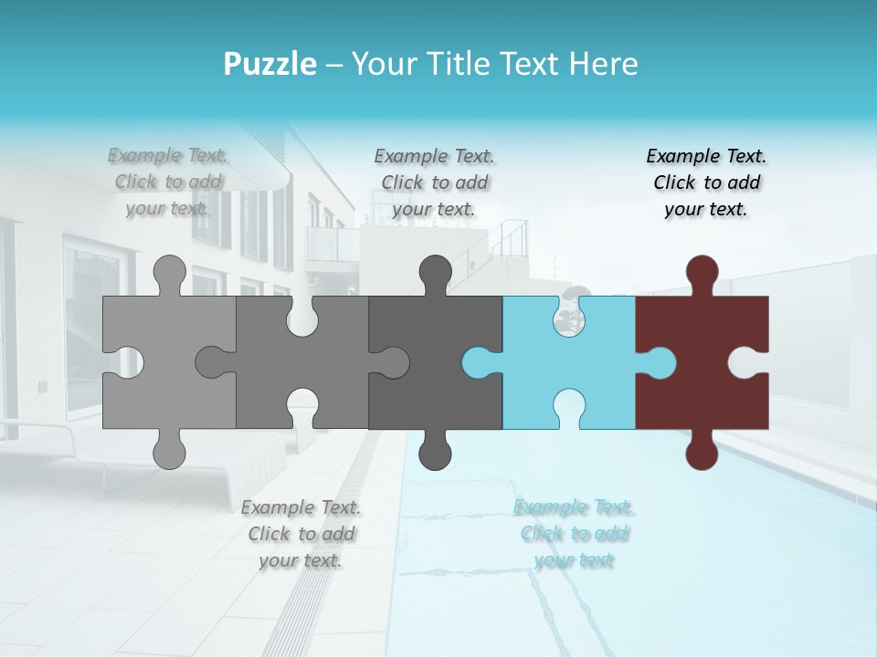 Colorful Romantic Blue PowerPoint Template