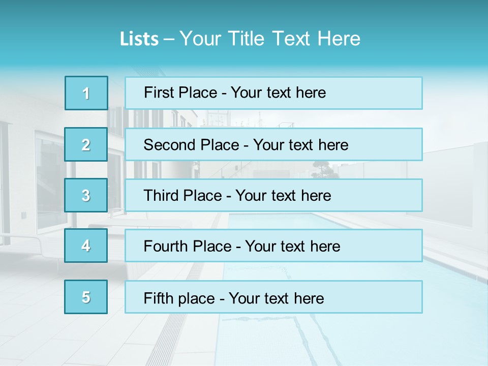 Colorful Romantic Blue PowerPoint Template