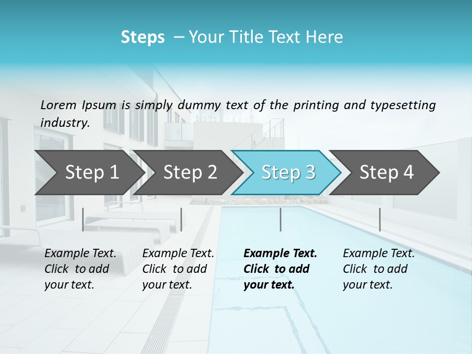 Colorful Romantic Blue PowerPoint Template