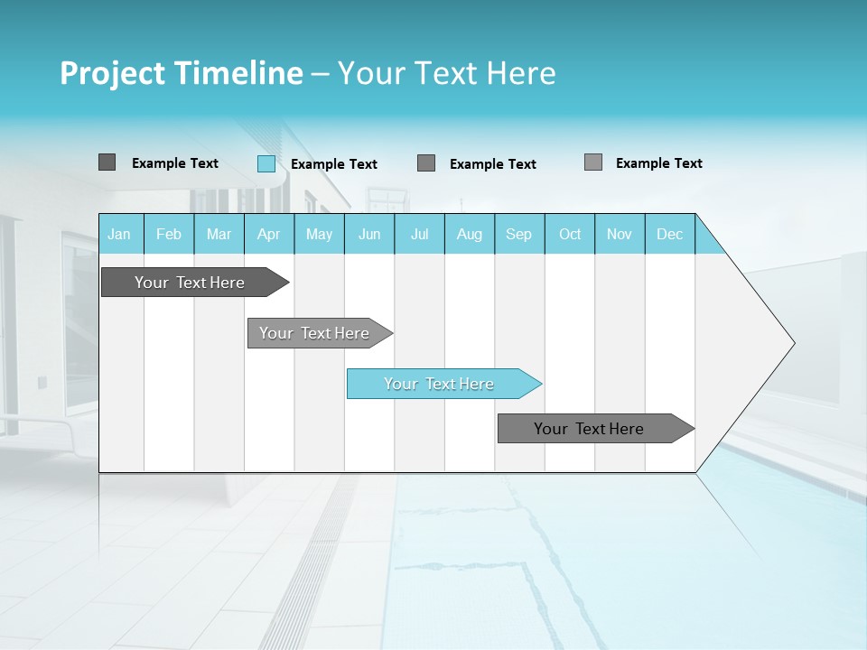 Colorful Romantic Blue PowerPoint Template